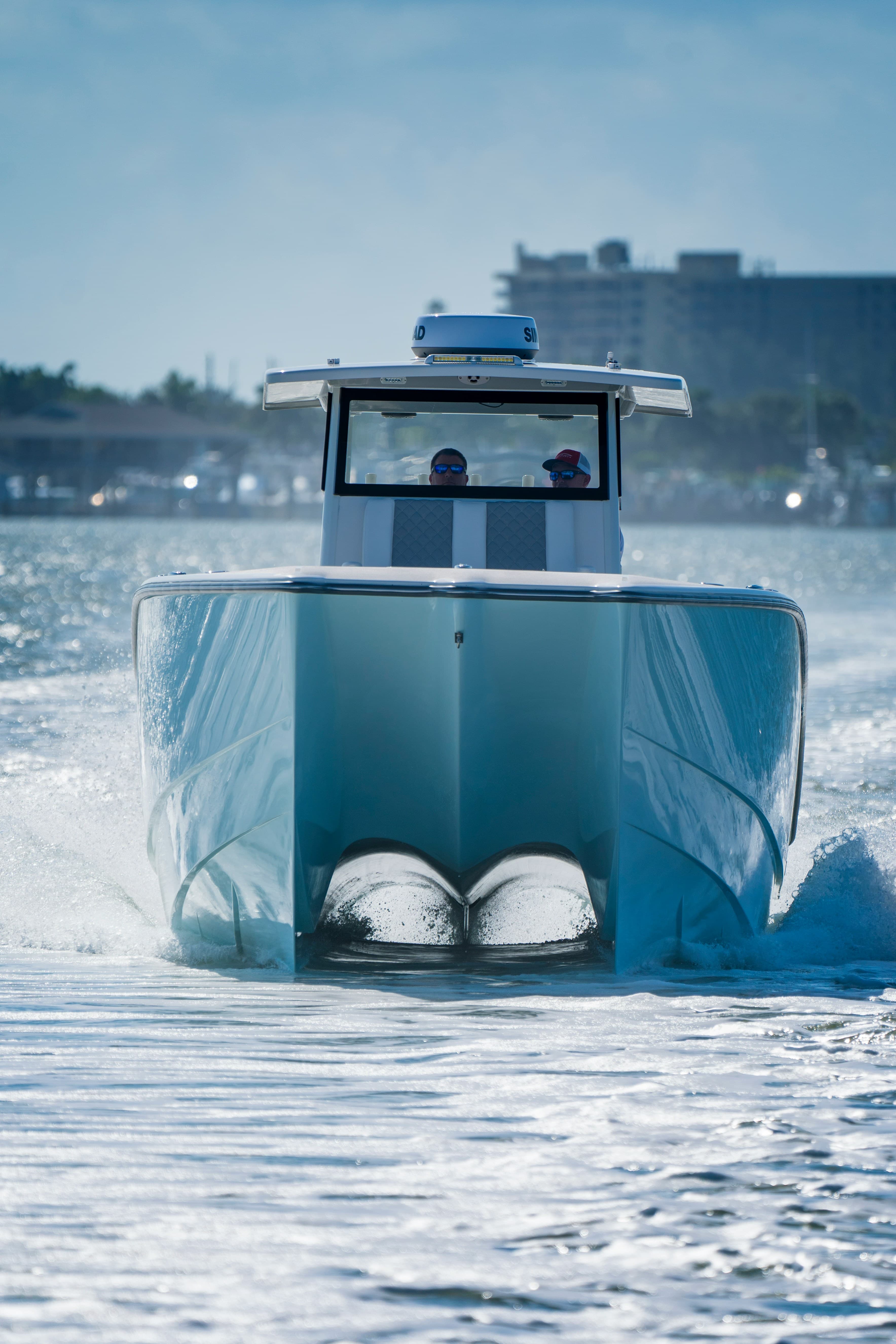 Speedboat on the water